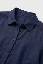 Relaxed blouse with ruffle hem, model shot 2