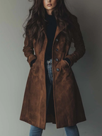 Klassisk Trenchcoat med Vintage Detaljer til Damer