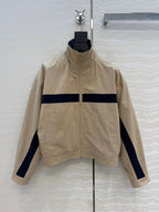 Vintage bomberjakke i colorblock, styling til hverdag