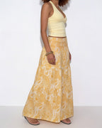 Boho paisley tiered maxi skirt, detail view 19
