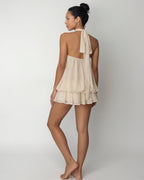 Chiffon halter mini dress, detail view 5