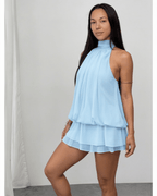 Chiffon halter mini dress, detail view 28
