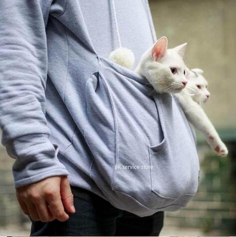 Hyggelig Hoodie-Jakke med Kæledyrslomme