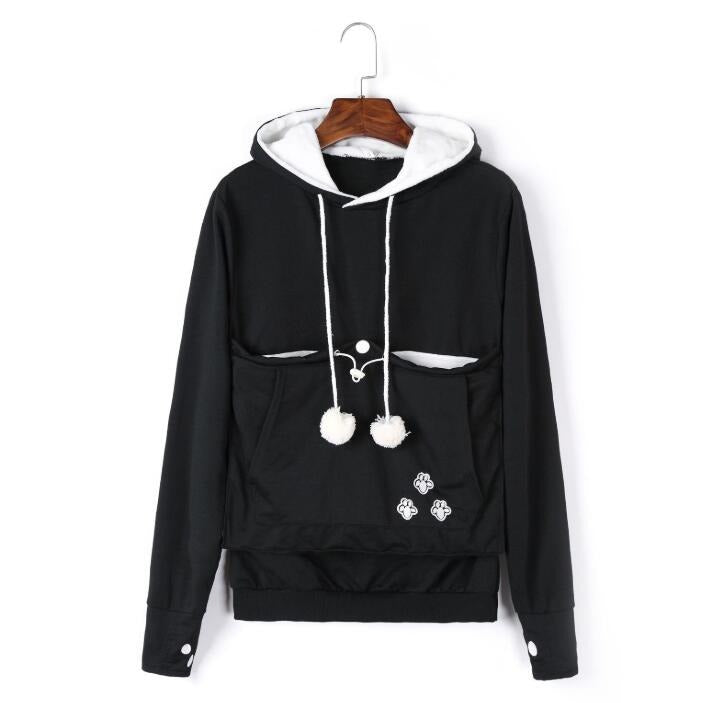 Hyggelig Hoodie-Jakke med Kæledyrslomme