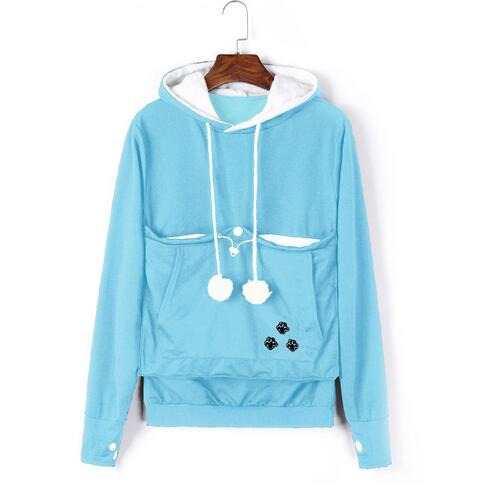 Hyggelig Hoodie-Jakke med Kæledyrslomme