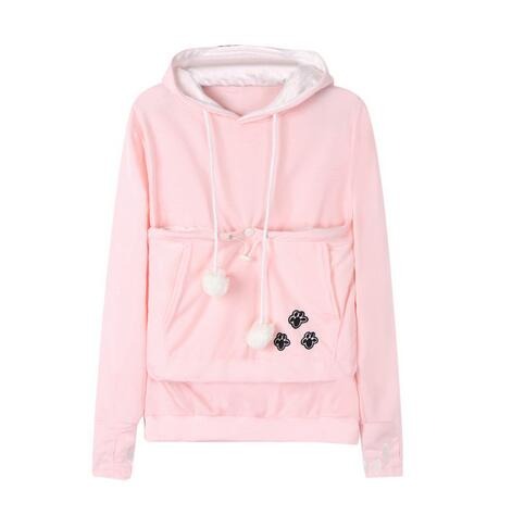 Hyggelig Hoodie-Jakke med Kæledyrslomme