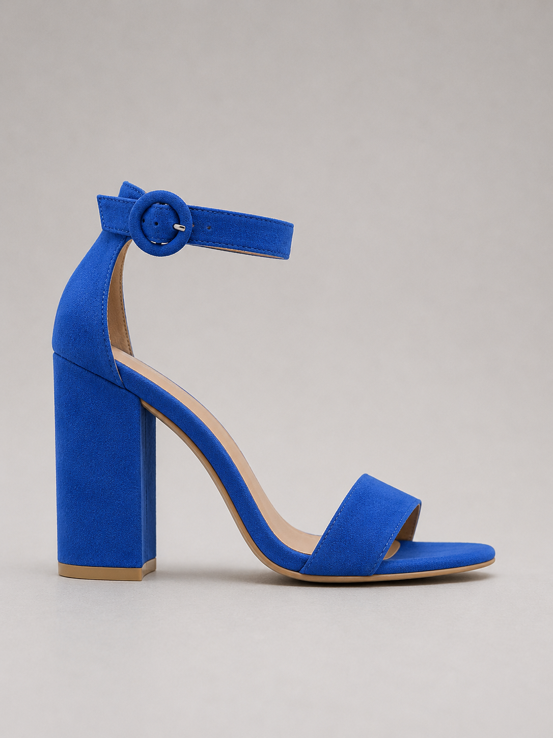Sally | Cobalt Blue Block-Heel Sandals