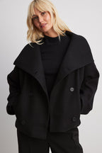 Dobbeltradet Trenchcoat, closeup af ærme og manchet