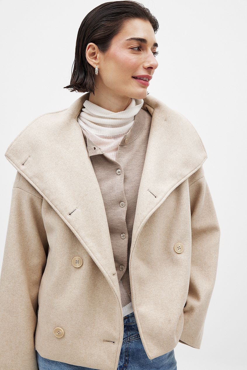 Dobbeltradet Trenchcoat, detalje af lomme