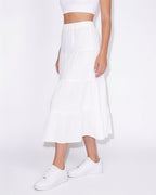 Drawstring tiered midi skirt, detail view 10