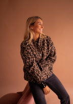 Oversized Leopardprint Jakke