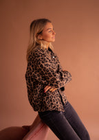 Oversized Leopardprint Jakke
