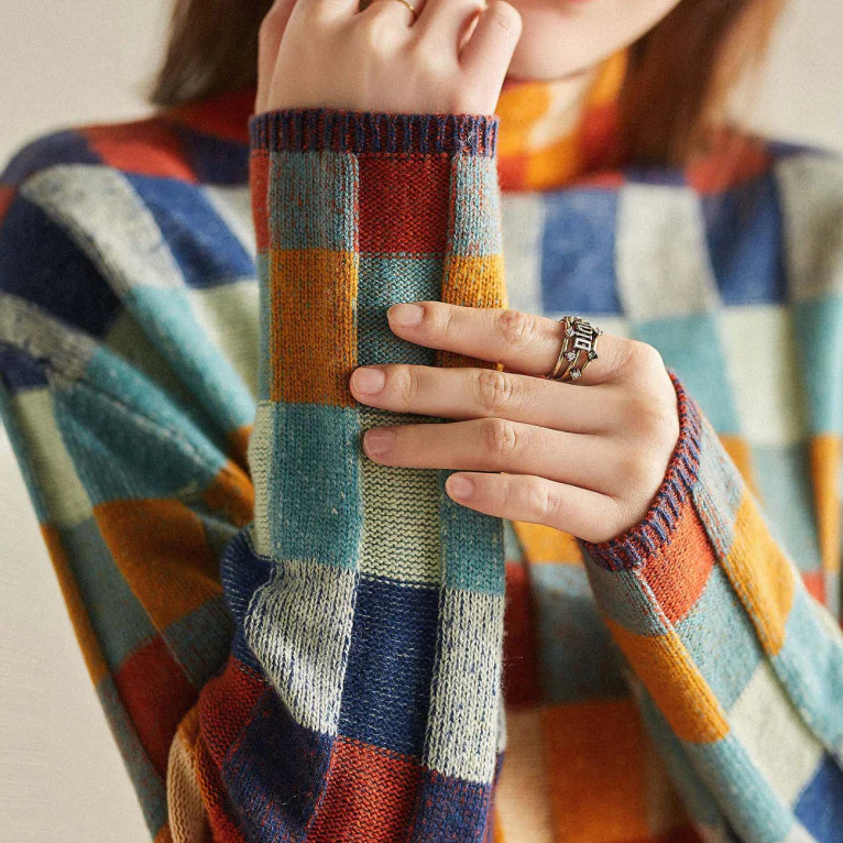 Hyggelig Cashmere Sweater med Rullekrave