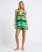 Colour-block lace-up shorts set, detail view 4