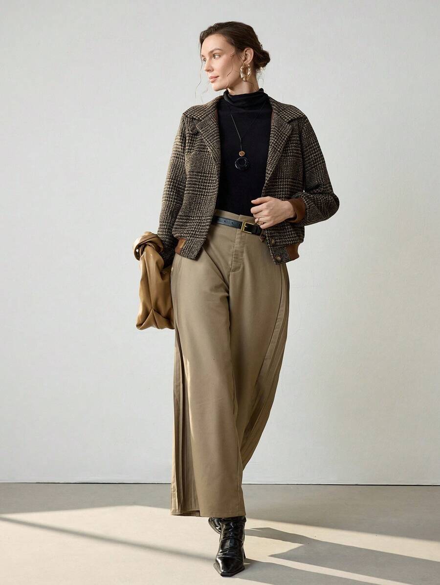 Elegant Croppet Tweedjakke