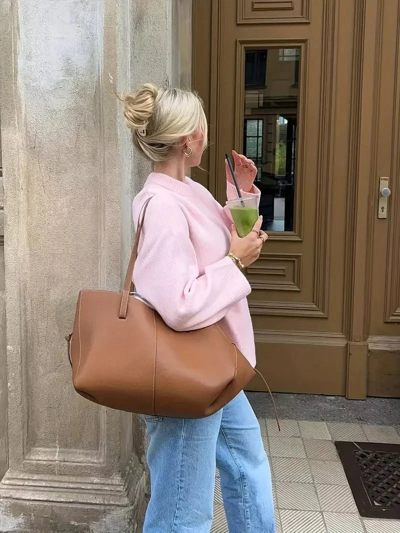 Hyggelig Ribstrikket Sweater