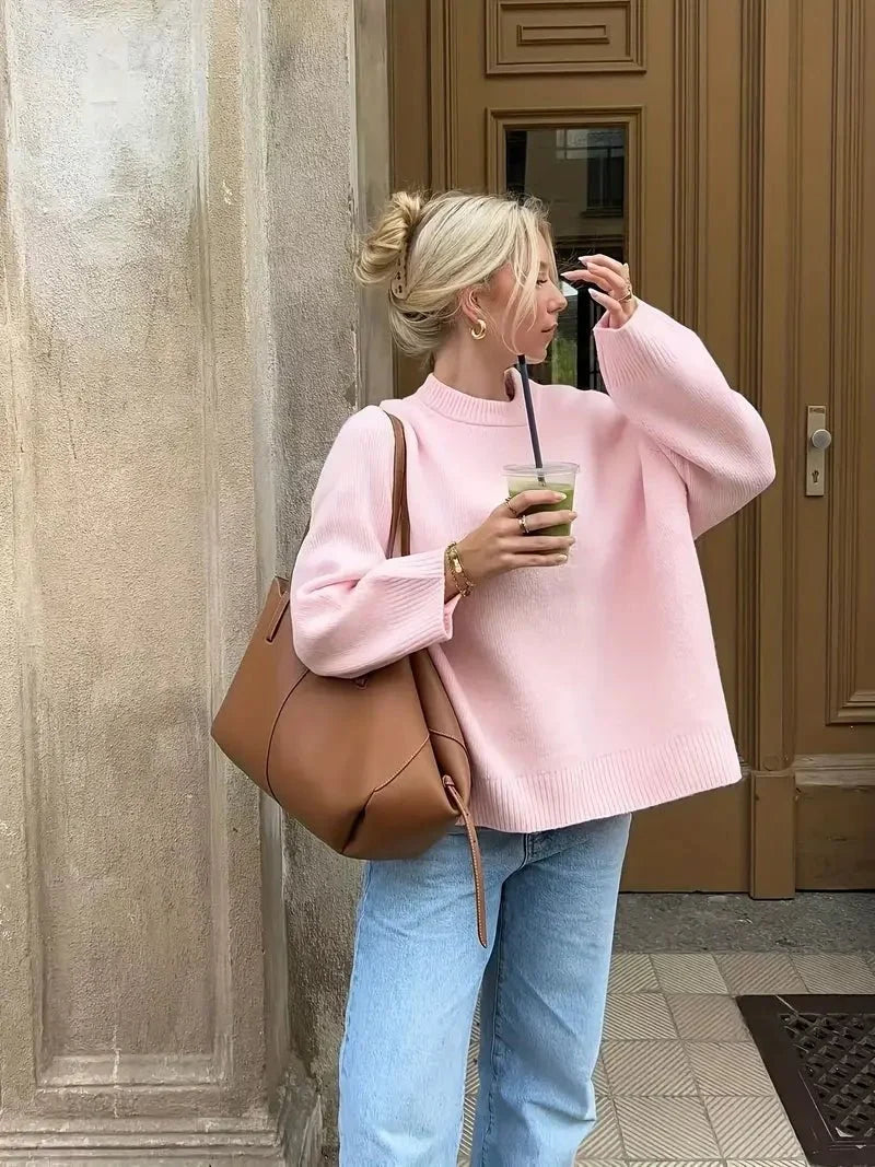 Hyggelig Ribstrikket Sweater