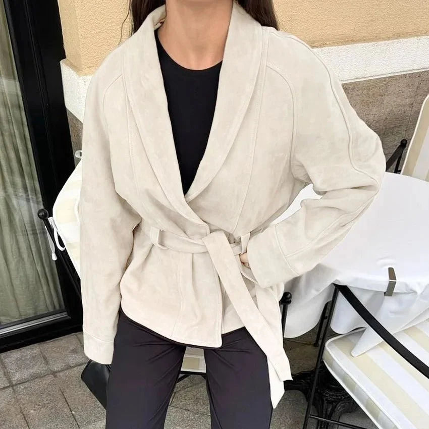 Elegant Retro Ruskindsjakke