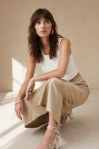 Draped satin midi skirt, detail view 6