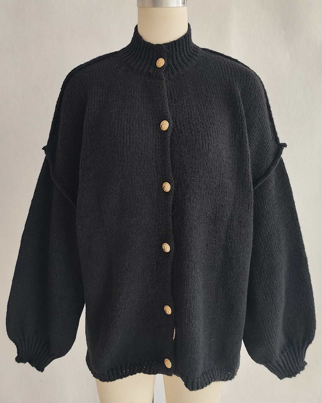 Oversized lang cardigan, helfigur foto