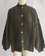 Oversized lang cardigan, gående model