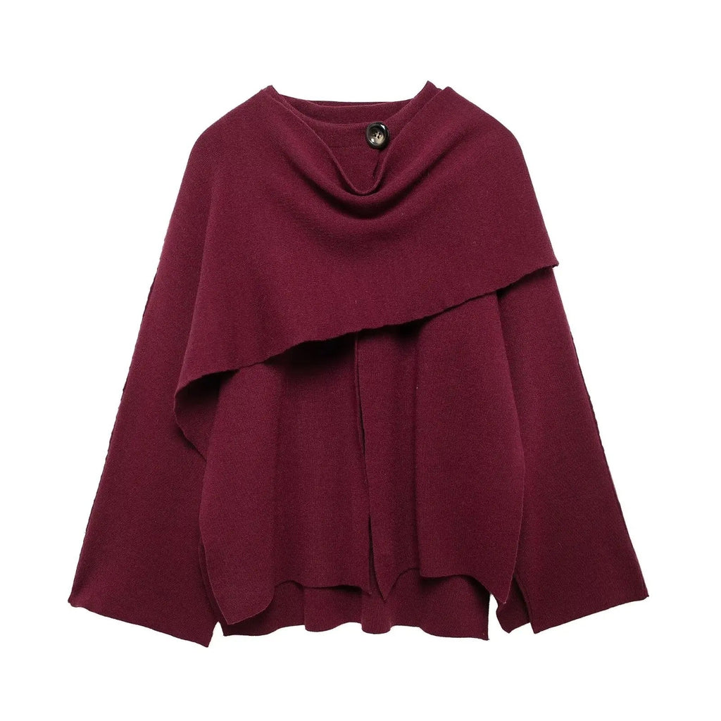 Elegant Cape-Poncho Frakke