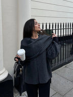 Elegant Cape-Poncho Frakke
