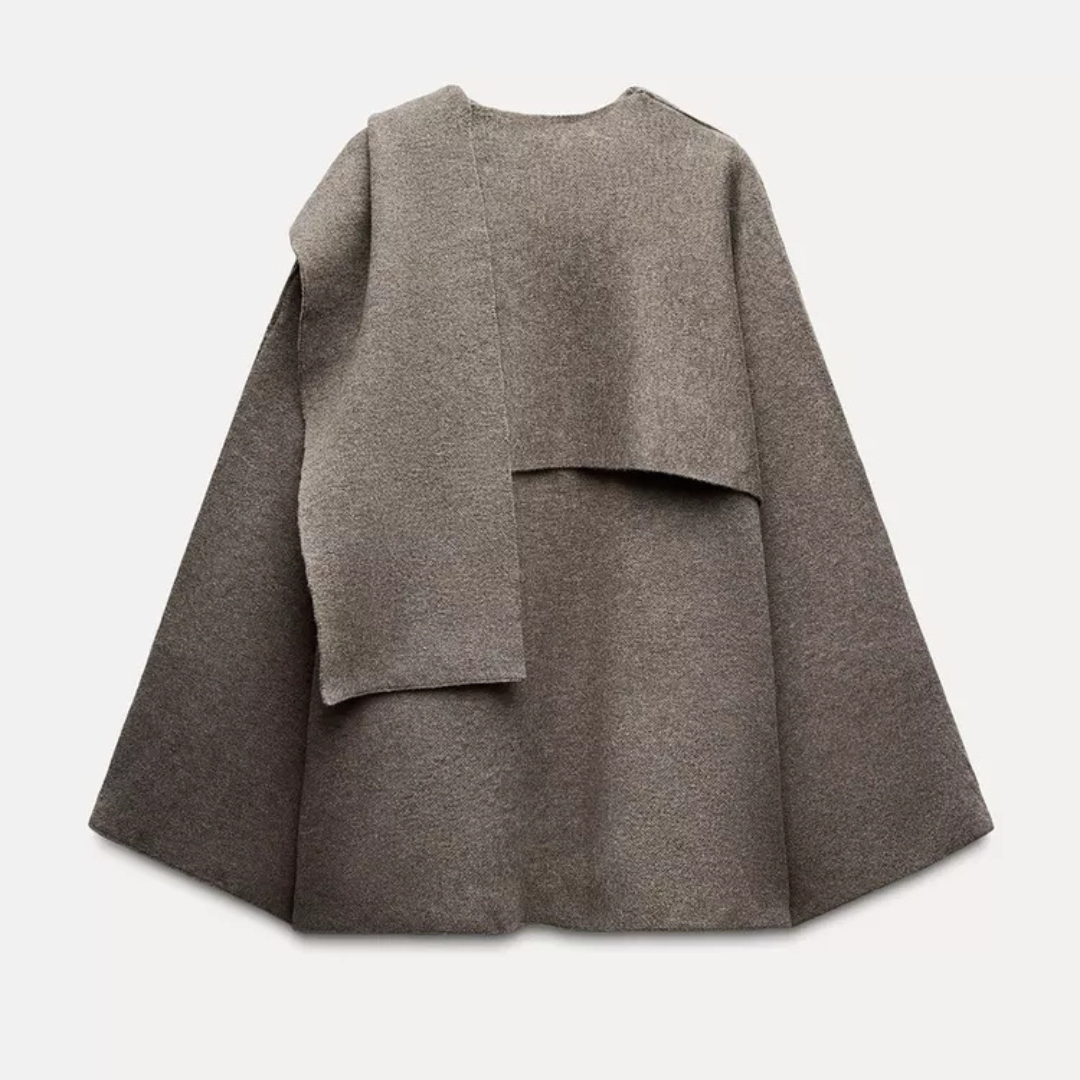 Elegant Cape-Poncho Frakke