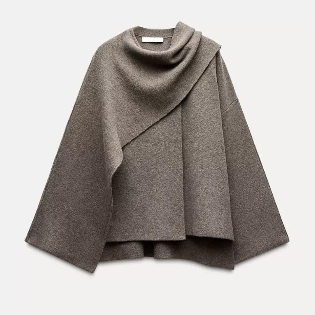Elegant Cape-Poncho Frakke
