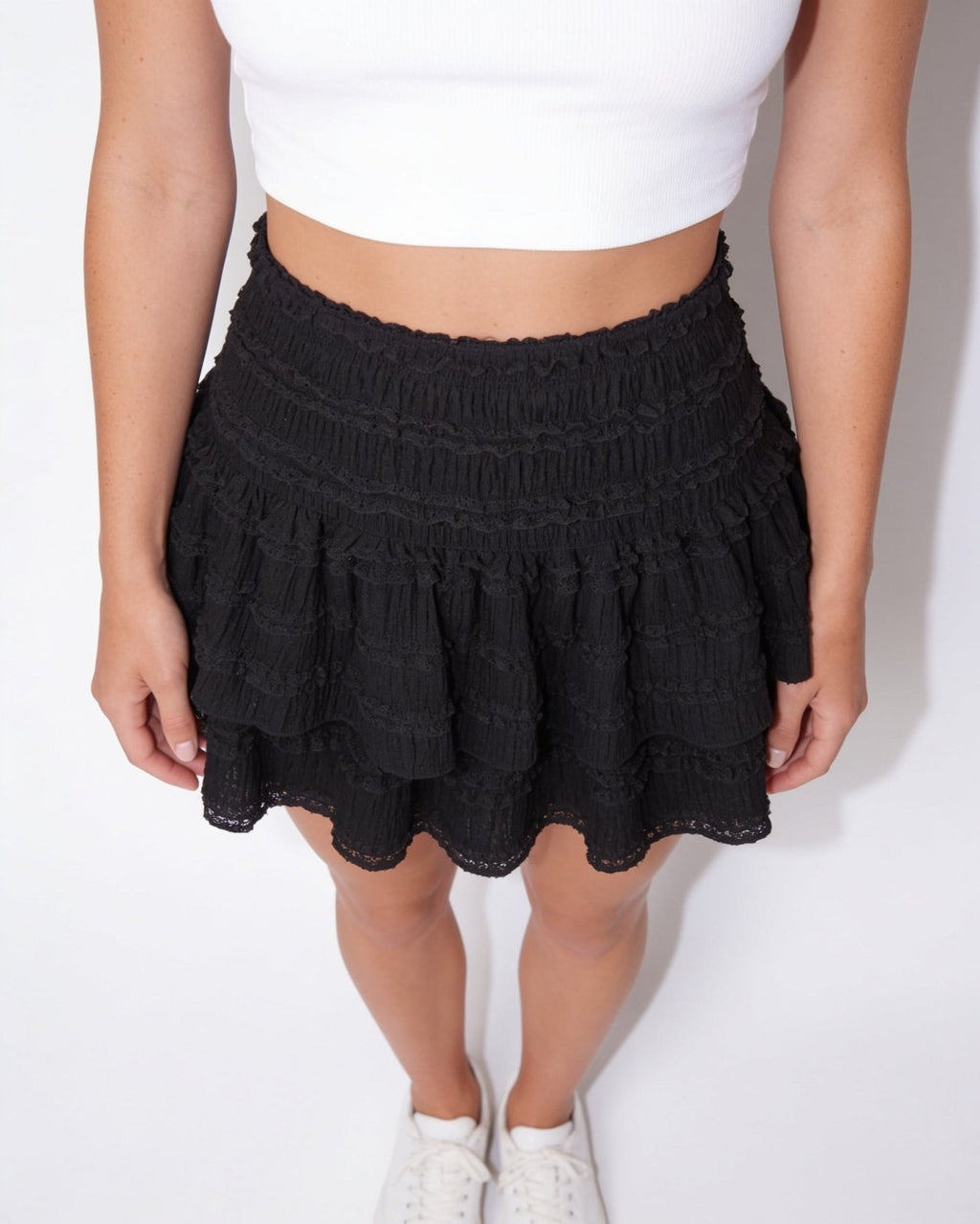 Tiered ruffle mini skirt, detail view 9