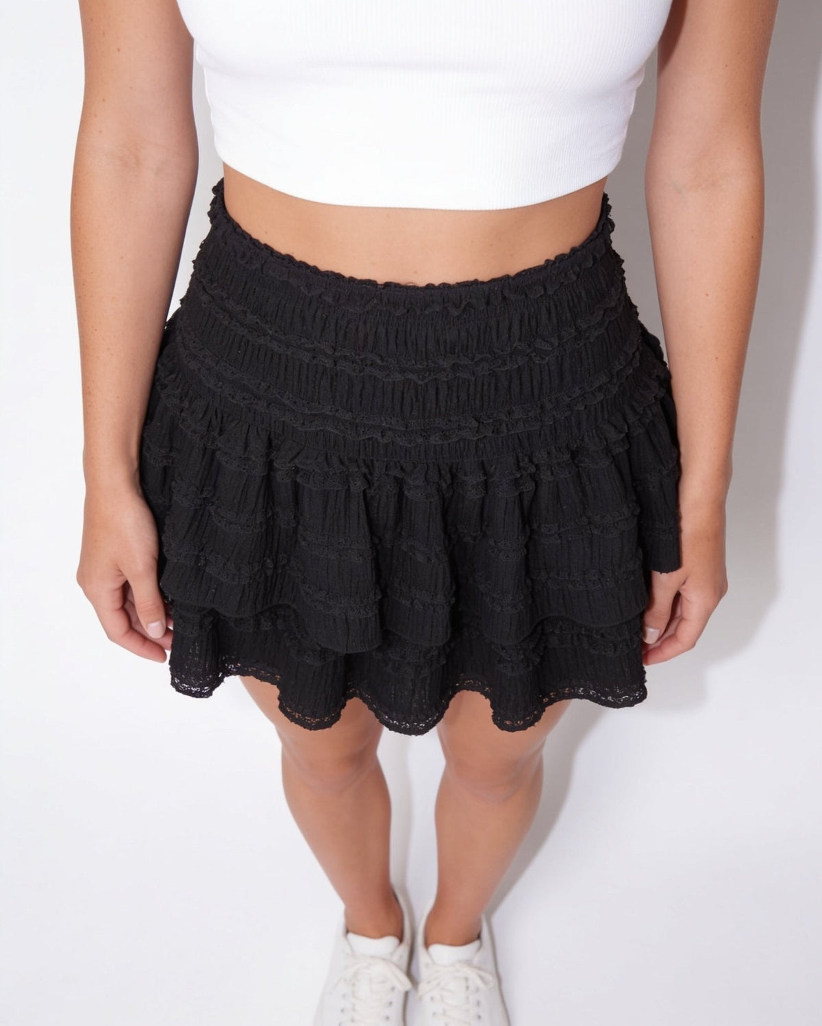 Tiered ruffle mini skirt, detail view 9