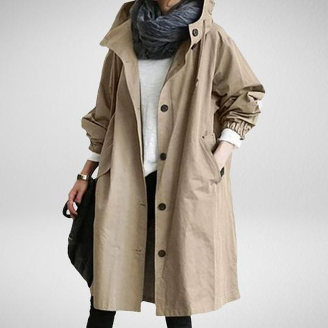 Trendy Lang Regnfrakke