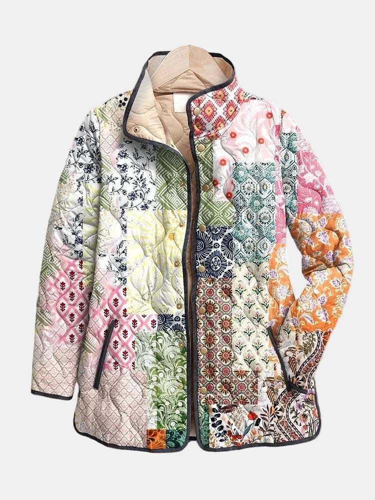 Oversized Dunjakke, set forfra