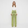 Paillet Bukser med Lige Ben til Damer