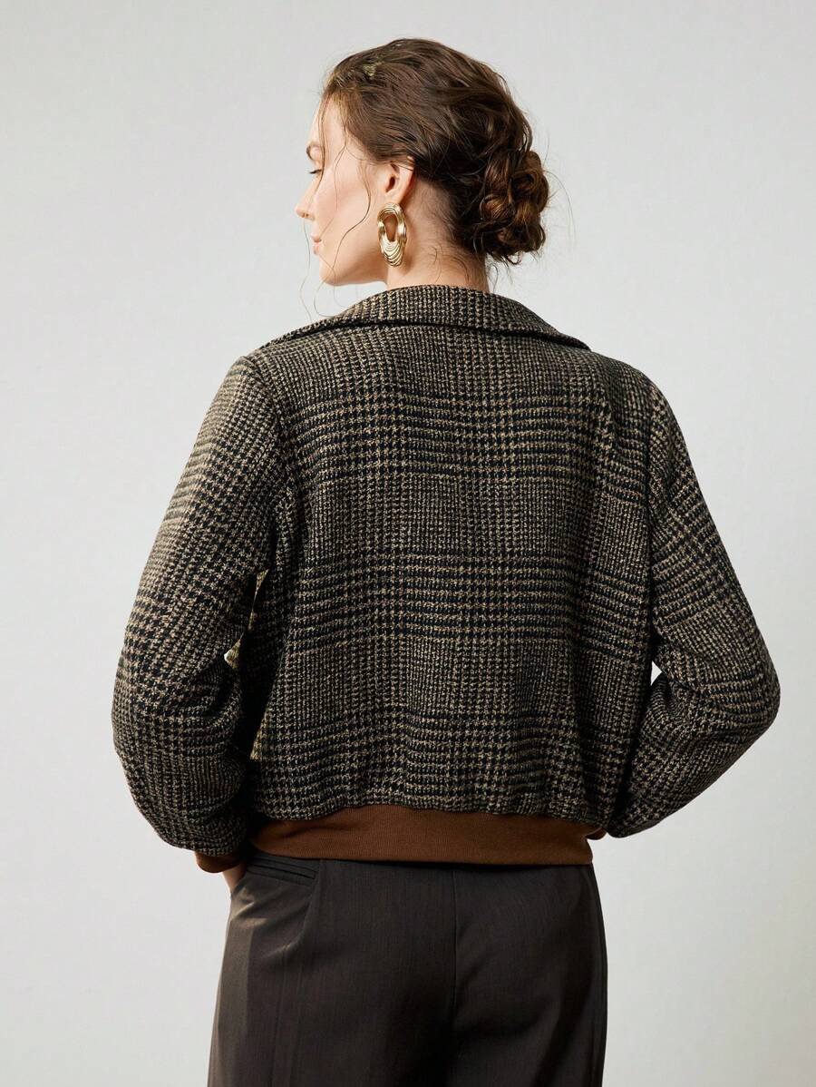 Elegant Croppet Tweedjakke